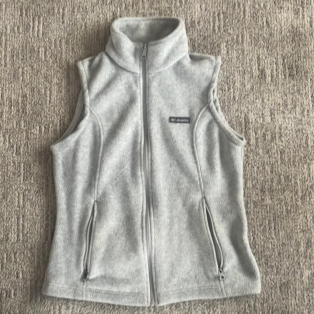 Gray Columbia fleece vest